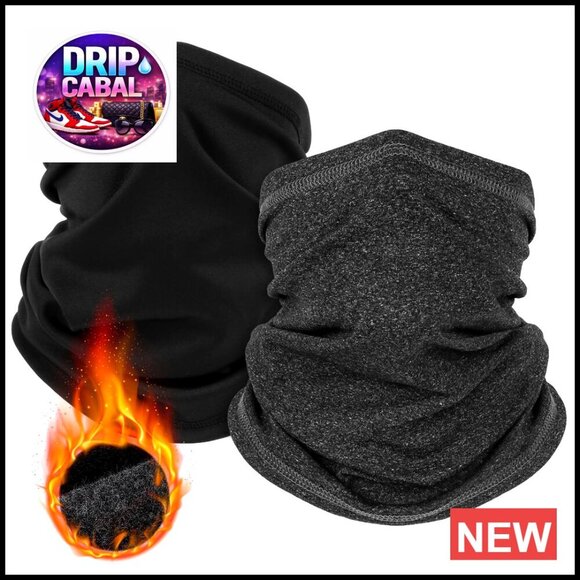 Accessories - Winter Fleece Neck Gaiter Face Cover Windproof Warm Scarf Multi-Functional